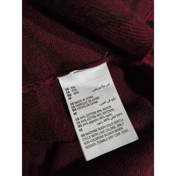 JM Collection women's wine red animal print sleeveless high neck Sweater - Picture 6 of 7